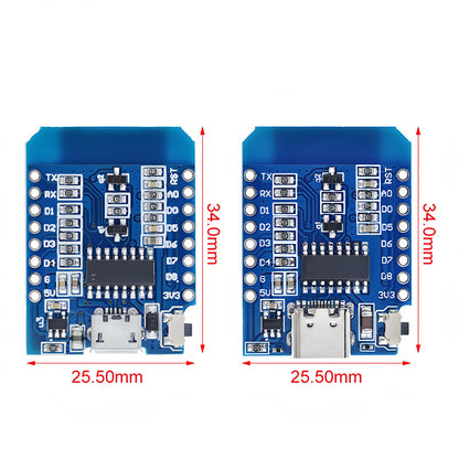 Mini WiFi Development Board V2 TYPEC  Micro USB Compatible With Arduino  NodeMCU Diy Kit 1