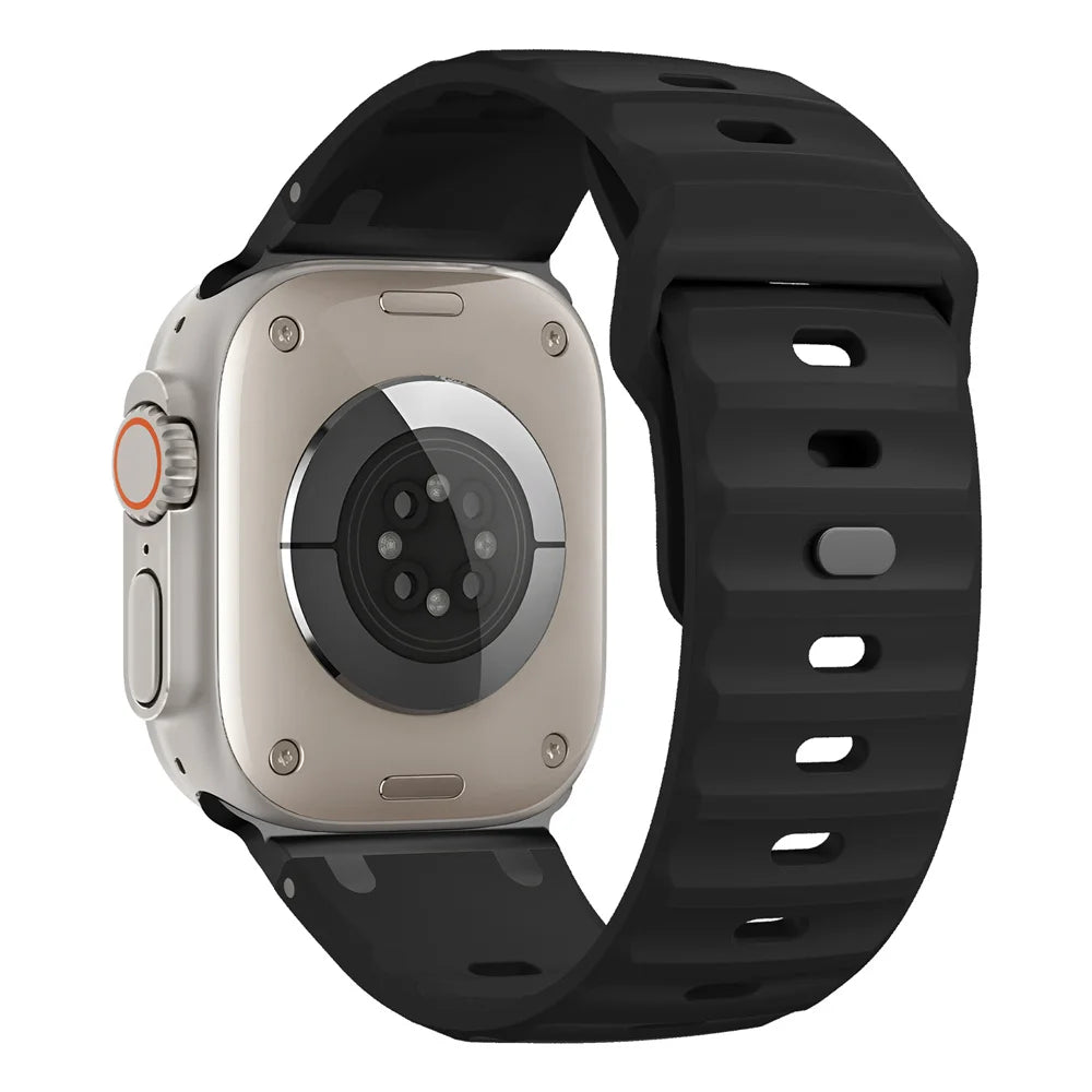 Sport Silicone Strap & Stainless Steel Bracelet for Apple Watch Ultra, Series