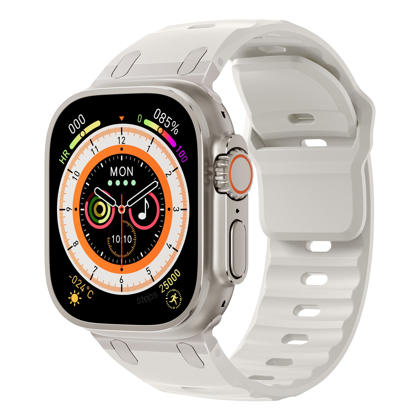 Sport Silicone Strap & Stainless Steel Bracelet for Apple Watch Ultra, Series