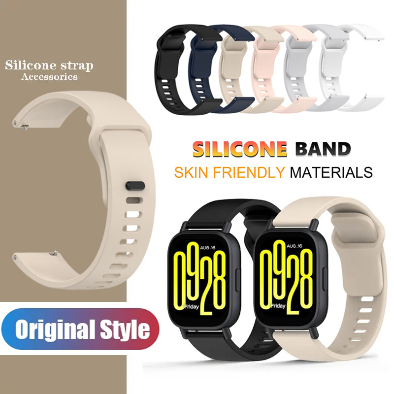 Replacement Strap for Xiaomi Redmi Watch 5 Active & Lite, Soft Silicone Sport Watch Band Wristband Correa Watch Bracelet