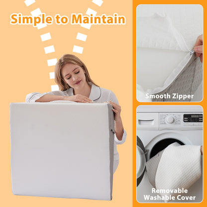 Ultimate Memory Foam Wedge Pillow Enhanced Sleep Support For Surgery Recovery Ideal Leg Elevation   4