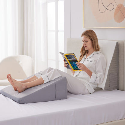 Ultimate Memory Foam Wedge Pillow Enhanced Sleep Support For Surgery Recovery Ideal Leg Elevation   5