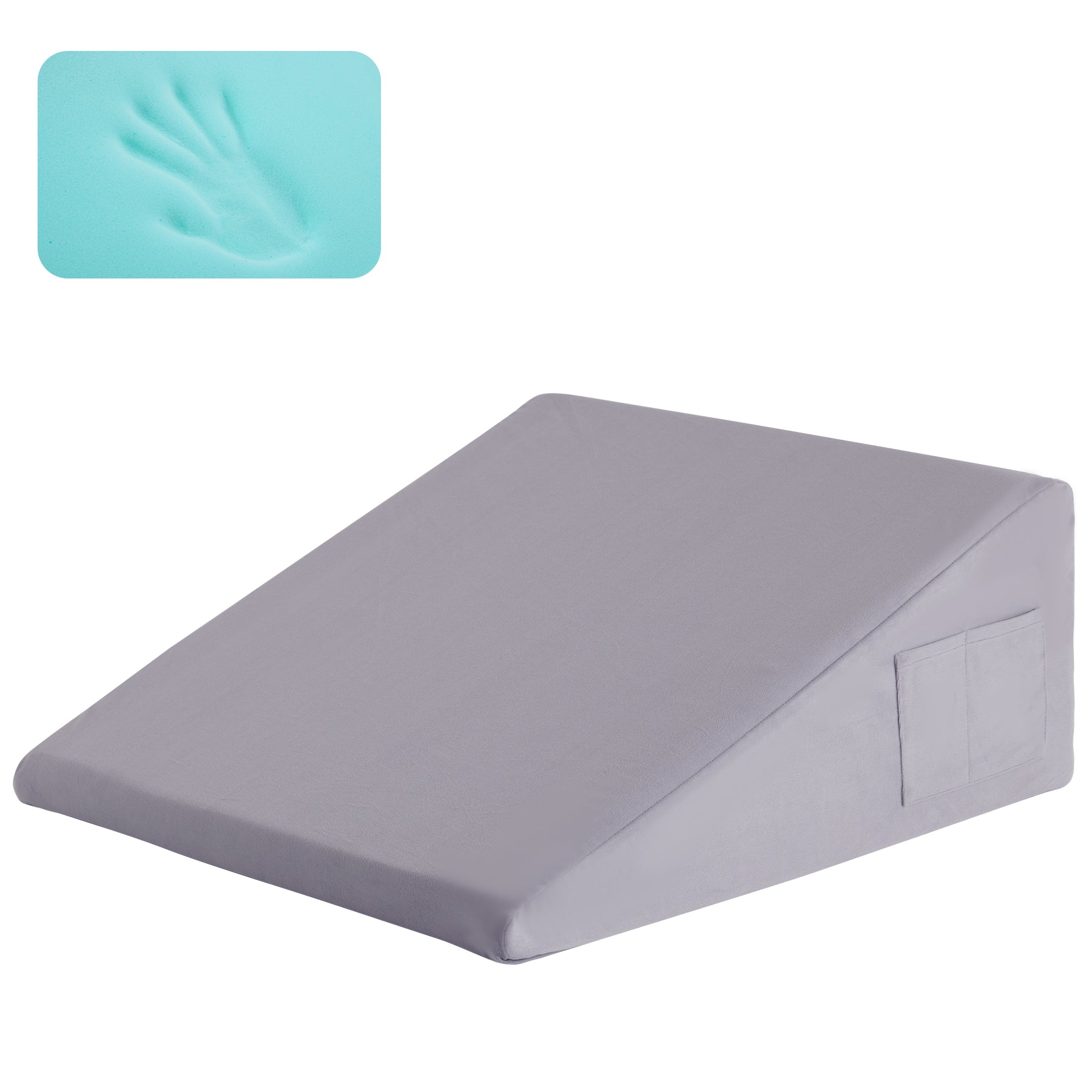 Ultimate Memory Foam Wedge Pillow Enhanced Sleep Support For Surgery Recovery Ideal Leg Elevation   7