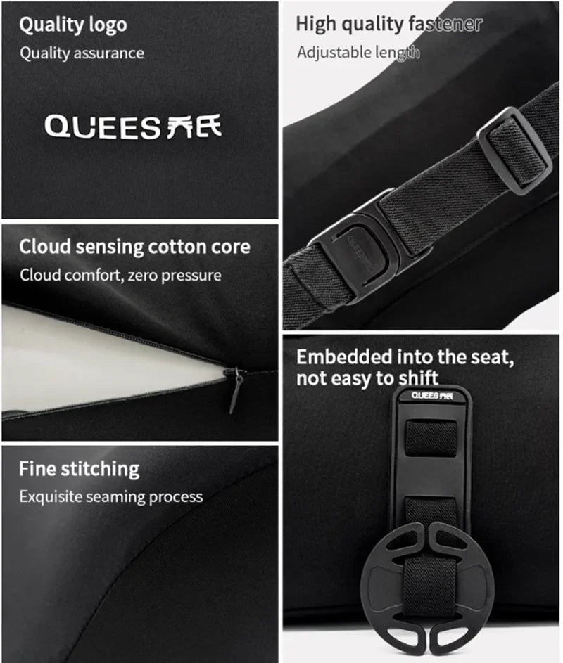 Universal Vehicle Cushion Car Lumbar Support Pillow Auto Neck Pillow Removable Washable Backrest 4