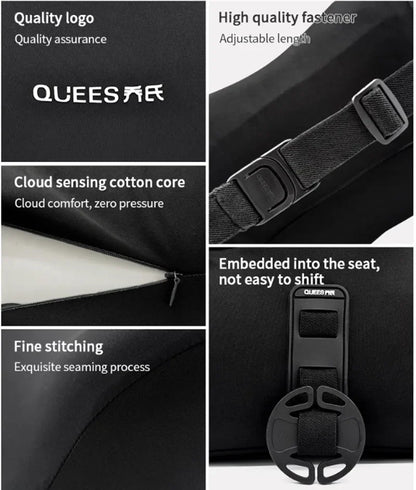 Universal Vehicle Cushion Car Lumbar Support Pillow Auto Neck Pillow Removable Washable Backrest 4