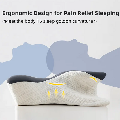 Butterfly Shape Pillow For Neck Protection Slow Rebound Memory Foam Pillow Cervical Orthopedic Neck 2