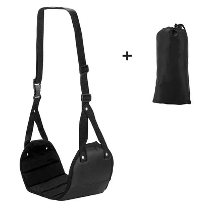 Airplane Footrest Travel Hammock, Portable Foot Hanger & Leg Support for Flights, Office, Train & Car, Comfort for Men