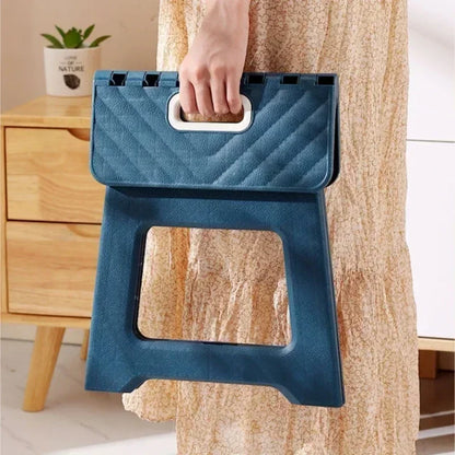 Adult & Children Folding Plastic Saddle Stool, Thickened Portable Camping and Fishing Chair