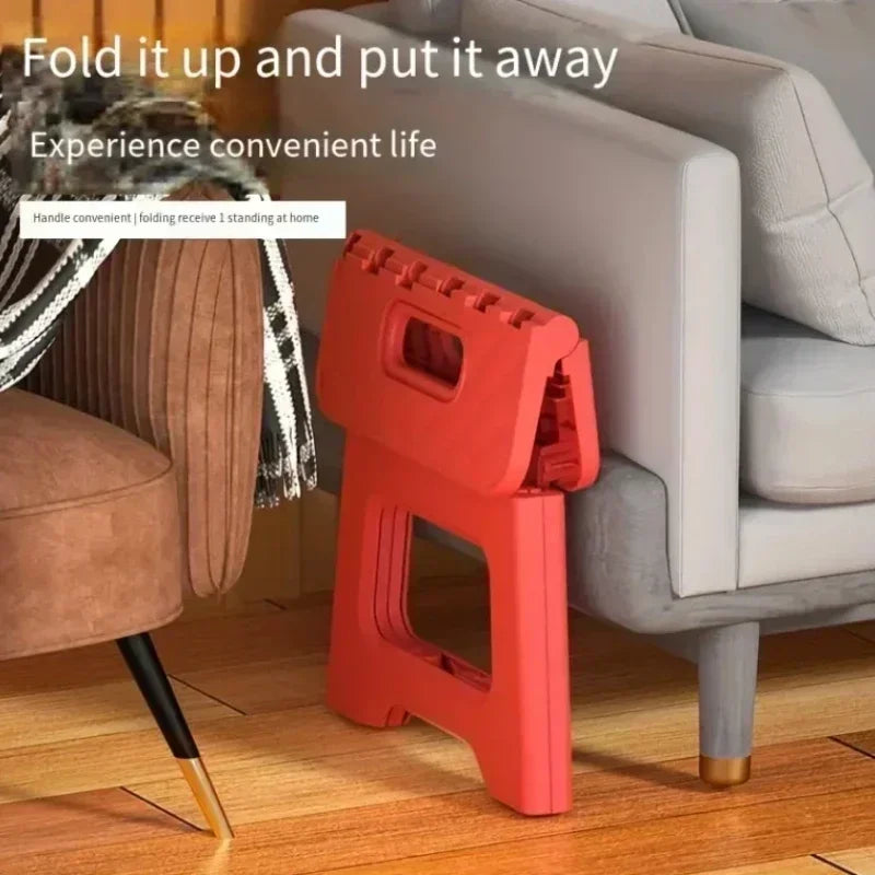 Adult & Children Folding Plastic Saddle Stool, Thickened Portable Camping and Fishing Chair