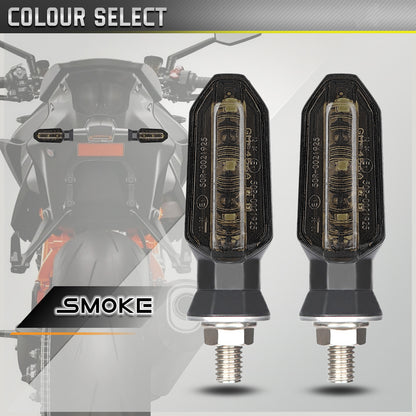 Mini Amber LED Motorcycle Turn Signal Lights Blinker Flashing Indicator Lamps for Bike Scooter Motorbike Accessories