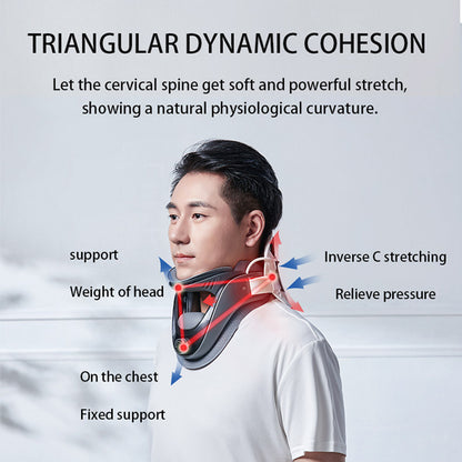 Cervical Neck Traction Device with Airbag Support Neck Brace, Wireless Cervical Spine Alignment, Neck Pain Relief