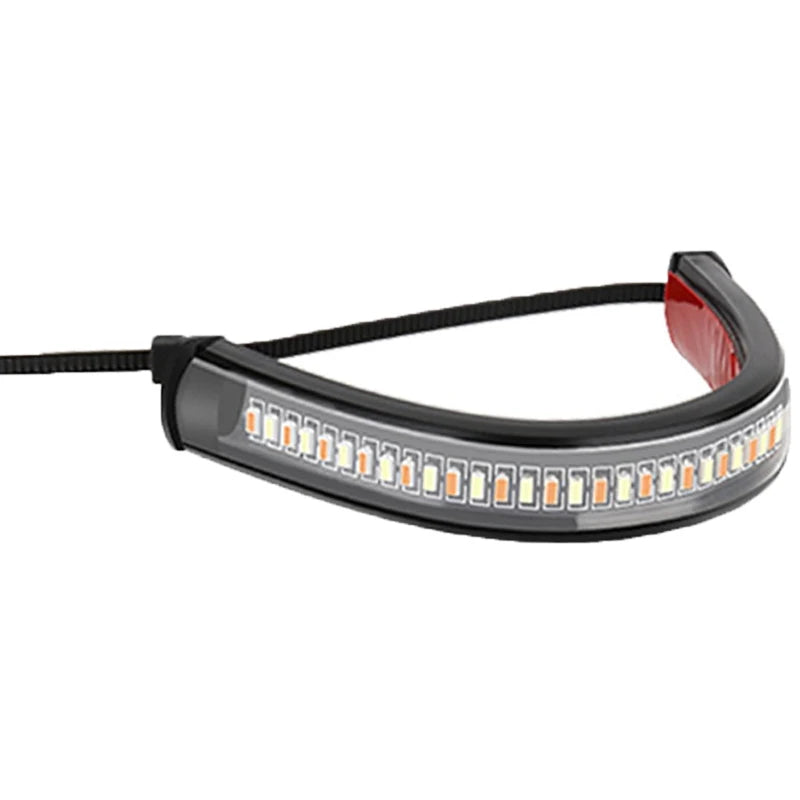 LED Motorcycle Turn Signal Light  DRL Amber White Blinker Fork Ring Strip Flasher Indicator For Bik 7