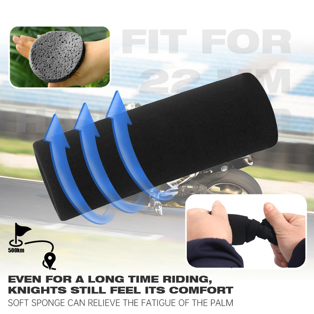 Motorcycle Foam Handlebar Grips Sponge Lever Covers for Dirt Bike Pit Bike Scooter Motocross Universal Fit