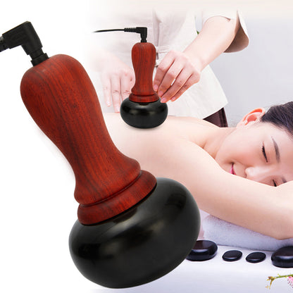 Electric GuaSha Massager Natural Stone, Back Neck Needle Skin Scraping, Face Massage Relax Spa Tool