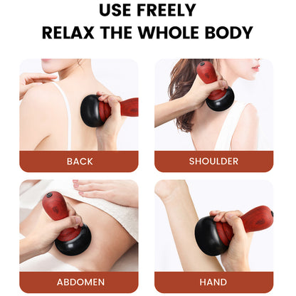 Electric GuaSha Massager Natural Stone Back Neck Needle Skin Scraping Face Massage Relax Spa Tool 4