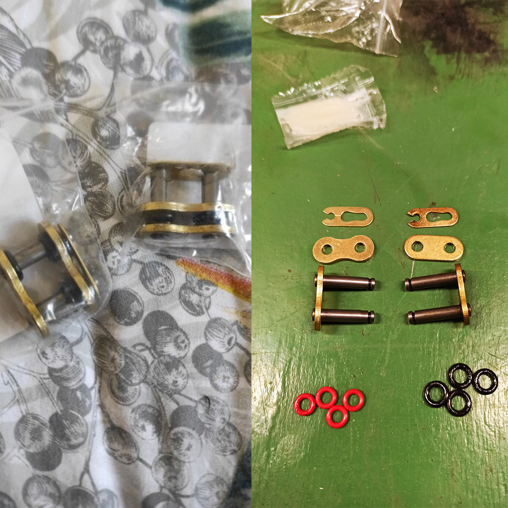 Motorcycle Chain Connector Link, Heavy Chain Buckle Master Joint with O-Ring Lock, Durable Replacement Chain Parts