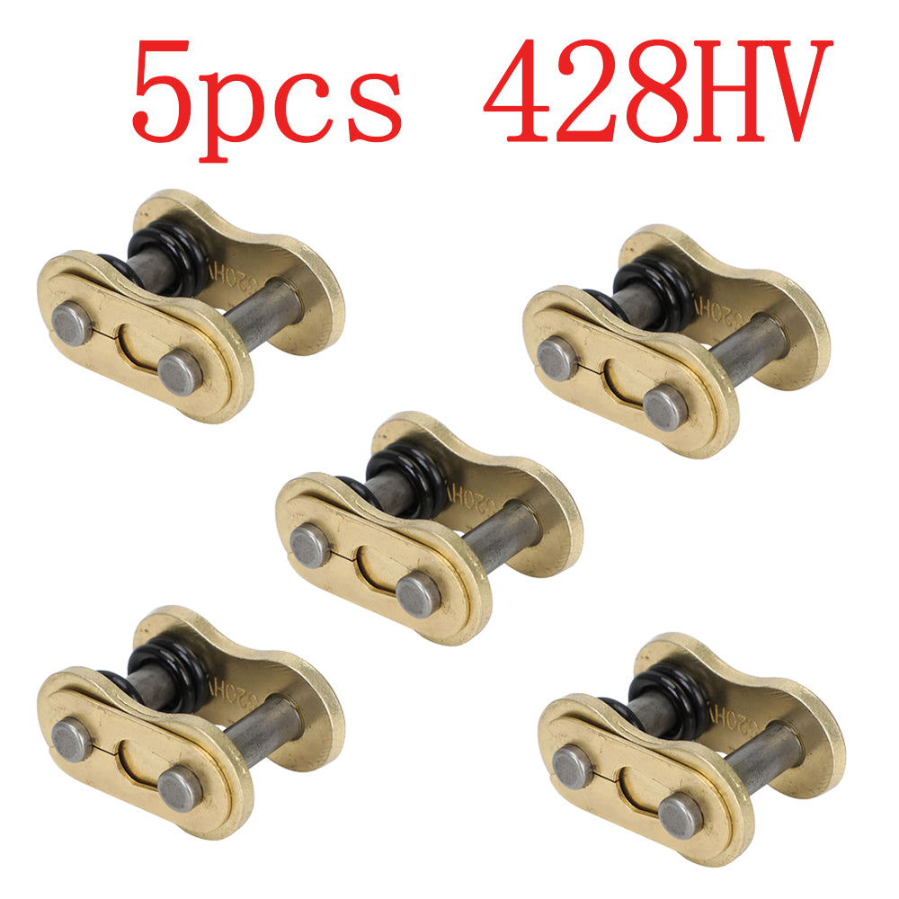 Motorcycle Chain Connector Link, Heavy Chain Buckle Master Joint with O-Ring Lock, Durable Replacement Chain Parts