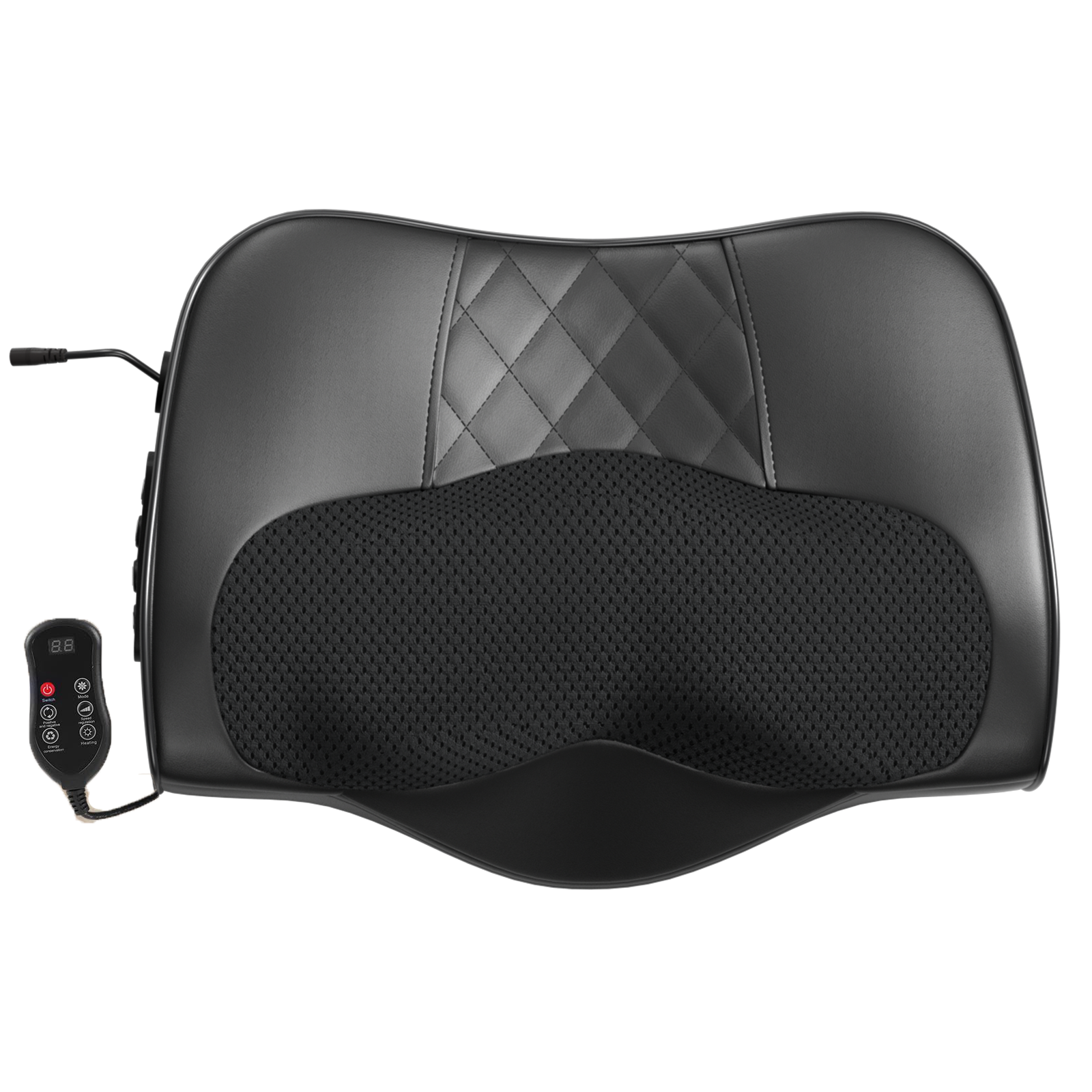 Multifunctional Neck Massage Pillow Cervical Massager Waist Back Shoulder Shiatsu Kneaded With Hot