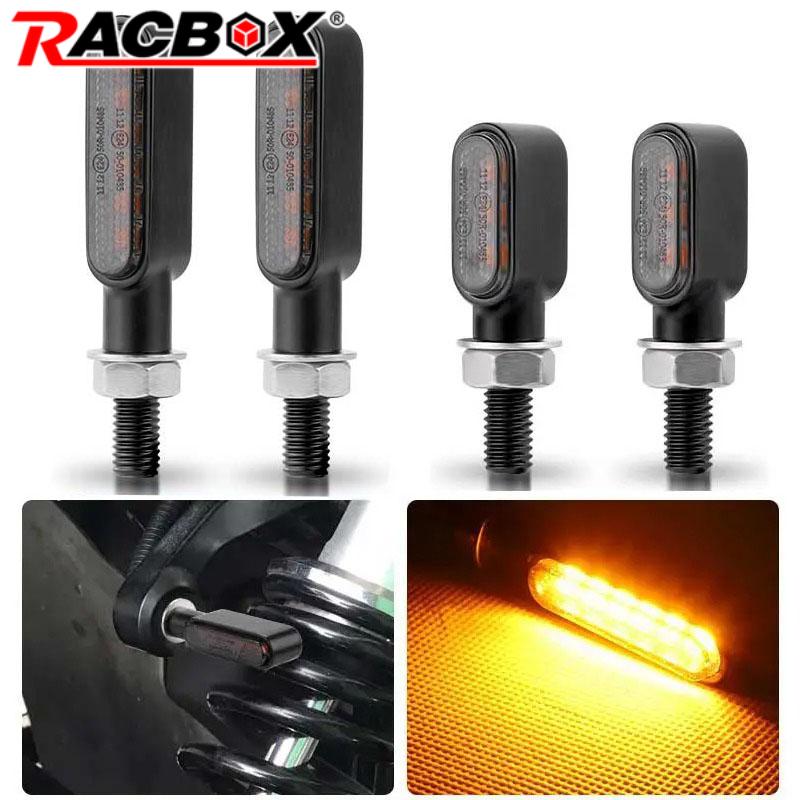 Mini LED Motorcycle Blinker Turn Signal Light Indicators Lamp for Honda Yamaha Kawasaki Cafe Racer Universal Motorbike
