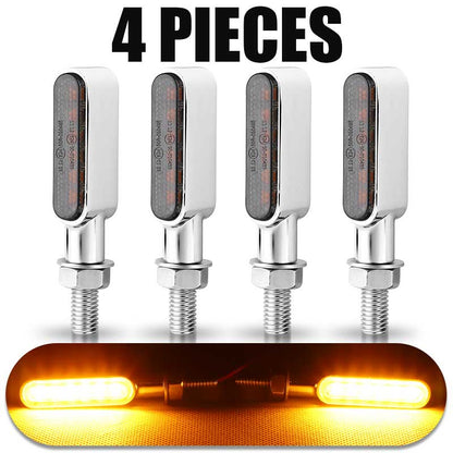 Mini LED Motorcycle Blinker Turn Signal Light Indicators Lamp For Honda Yamaha Kawasaki Cafe Racer  9