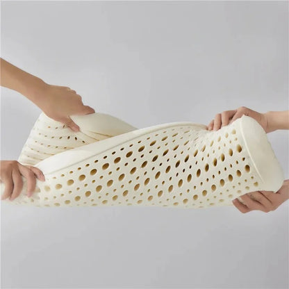 Natural Latex Pillow Cervical Vertebrae Health Care Orthopedic Anti Snore Massage, Ergonomic Support