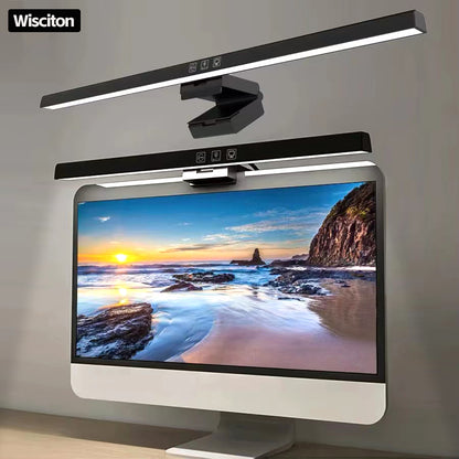 Dimmable LED Monitor Light Bar for Learning, Reading, and Work, Eye-Care Screen Hanging Lamp with Display Lighting