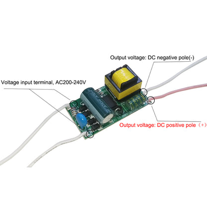 LED Driver Power Supply Adapter, Constant Current Transformer Unit for LED Bulbs, Strip