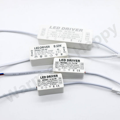 AC LED Driver 300mA Constant Current Power Supply with Shell Connector for LED Lights, Lamps, and Strips