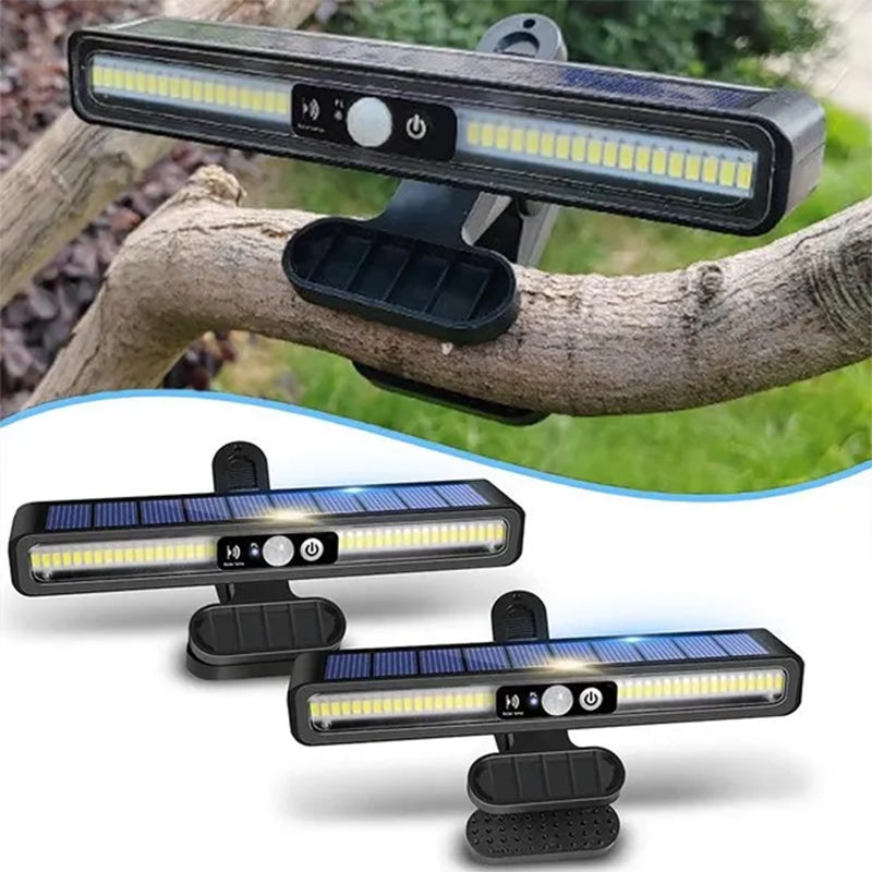 Waterproof Clip On Solar Motion Sensor Lights, LED Outdoor Fence & Security Lights, Portable Solar Powered Wall & Patio
