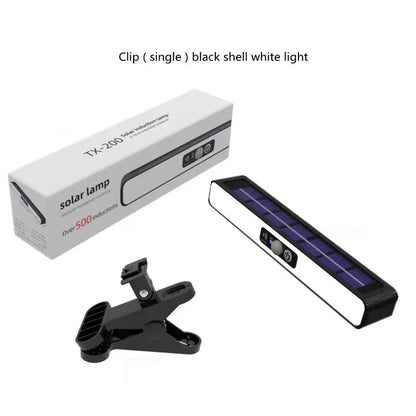 Waterproof Clip On Solar Motion Sensor Lights, LED Outdoor Fence & Security Lights, Portable Solar Powered Wall & Patio
