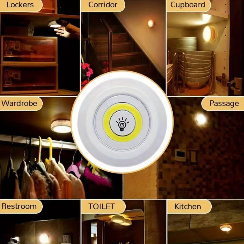 Dimmable LED Under Cabinet Light With Remote Control Battery Operated Closet Light For Wardrobe Kit 4