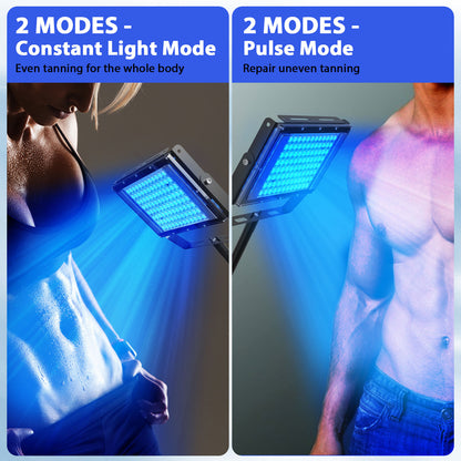 Ultraviolet Tanning Lamp Tripod Solarium Lamp for Tanning Body, Blue Light Wavelength, Skin Care