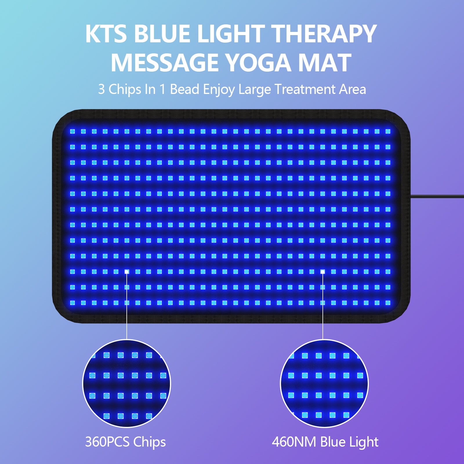 Solarium Tanning Lamp Mat, Blue Light Pad for Full Body Bronze Tan, UV Free Natural Wavelength Sunless Tanning Device
