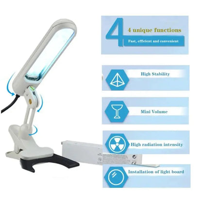 UV 311nm Ultraviolet Phototherapy Device Uses Philips Lamp UVB To Treat Vitiligo Psoriasis White Sp 4
