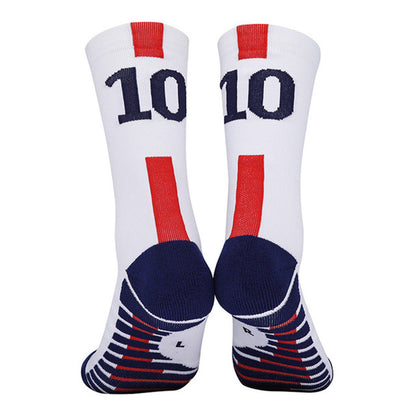 Breathable Yellow Kids Soccer Socks Blue Boys Girls Football Sports Socks for Men Outdoor Running Short Fast Drying