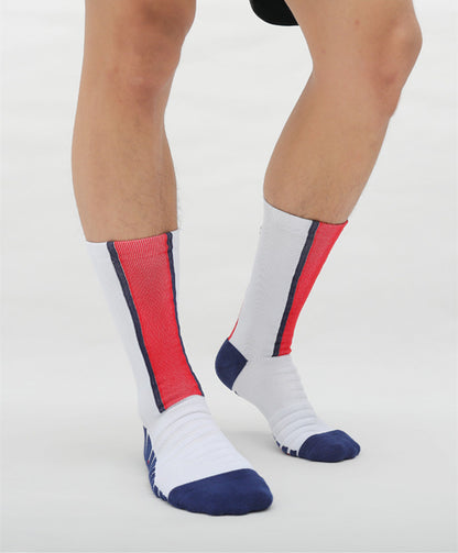 Breathable Yellow Kids Soccer Socks Blue Boys Girls Football Sports Socks for Men Outdoor Running Short Fast Drying