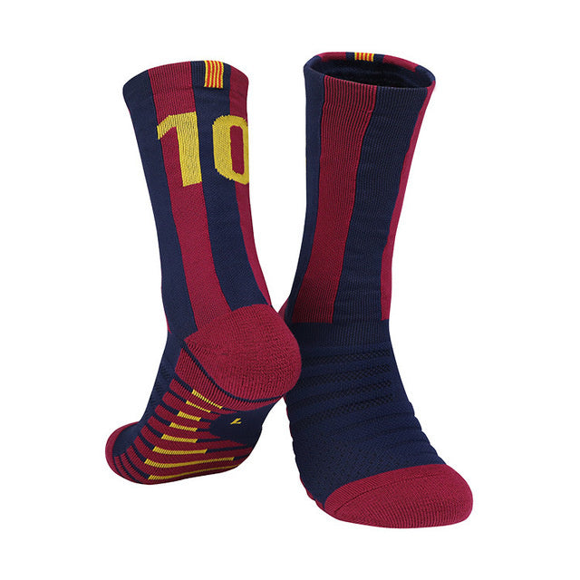 Breathable Yellow Kids Soccer Socks Blue Boys Girls Football Sports Socks for Men Outdoor Running Short Fast Drying