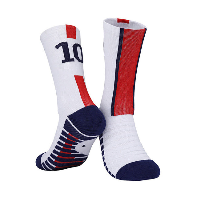 Breathable Yellow Kids Soccer Socks Blue Boys Girls Football Sports Socks for Men Outdoor Running Short Fast Drying