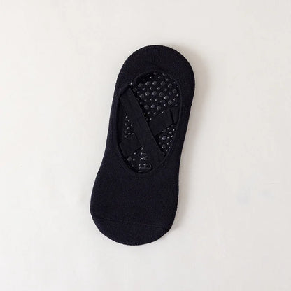 Anti-Slip Yoga Socks for Women, Backless Silicone Pilates Ballet Socks, Breathable Bandage Dance Grip Socks for Studio