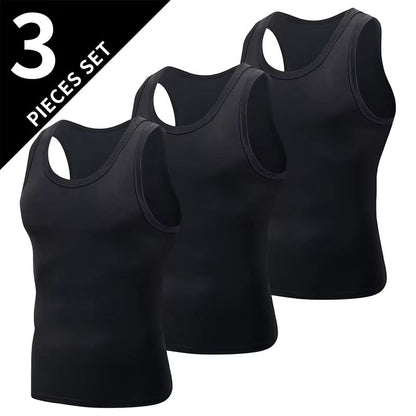 Mens Sports Vest Plus Size Vest Four Seasons Wear Black  White Vest Running Vest Leisure Vest For M 9