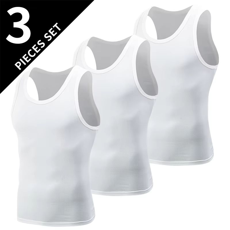 Mens Sports Vest Plus Size Vest Four Seasons Wear Black  White Vest Running Vest Leisure Vest For M 8