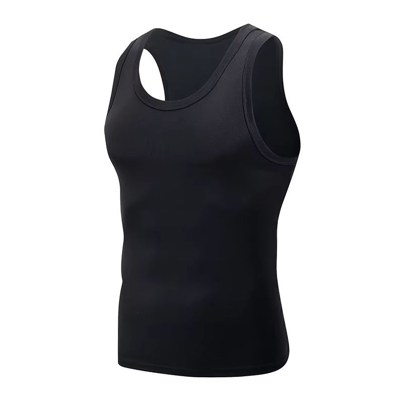 Mens Sports Vest Plus Size Vest Four Seasons Wear Black  White Vest Running Vest Leisure Vest For M 1