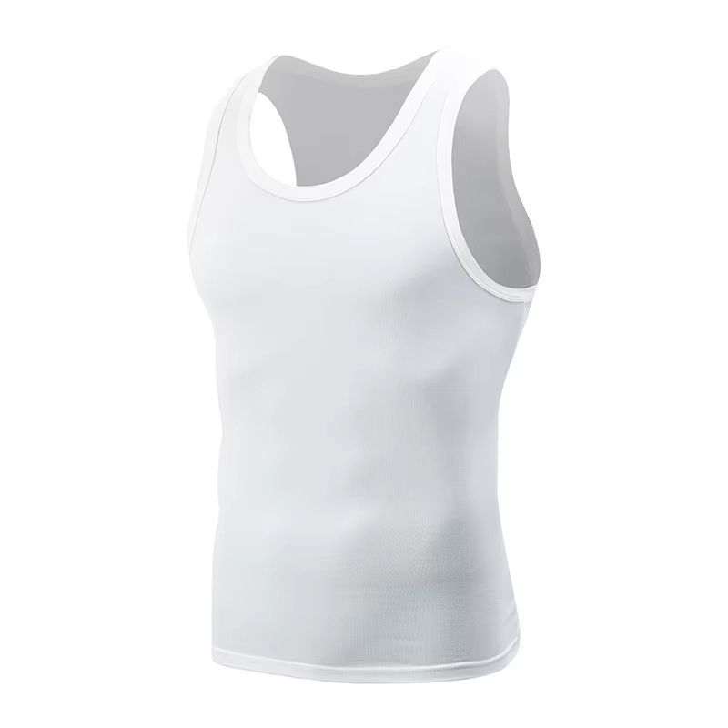 Mens Sports Vest Plus Size Vest Four Seasons Wear Black  White Vest Running Vest Leisure Vest For M 4