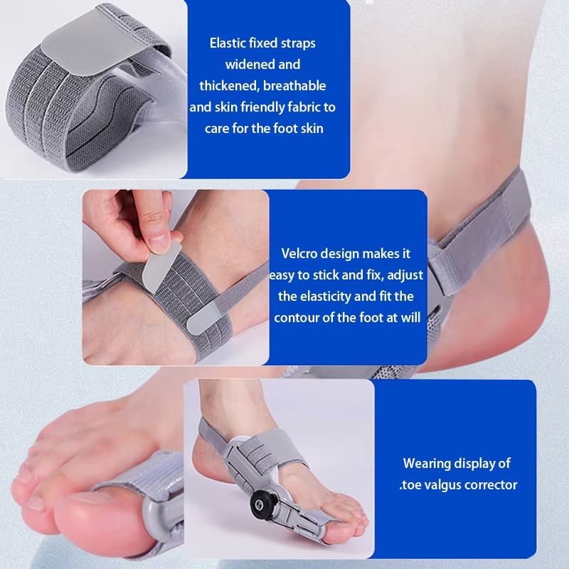 Bunion Corrector Unisex Hallux Valgus Brace  Adjustable Rotatable Toe Separator  Foot Straightener 5