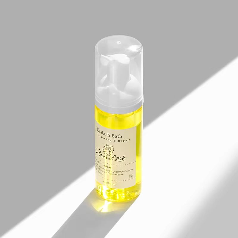 GLAMLASH 60ml Eyelash Foam Cleanser  No Tears Formula With Fruit Scent For Lash Extensions 9
