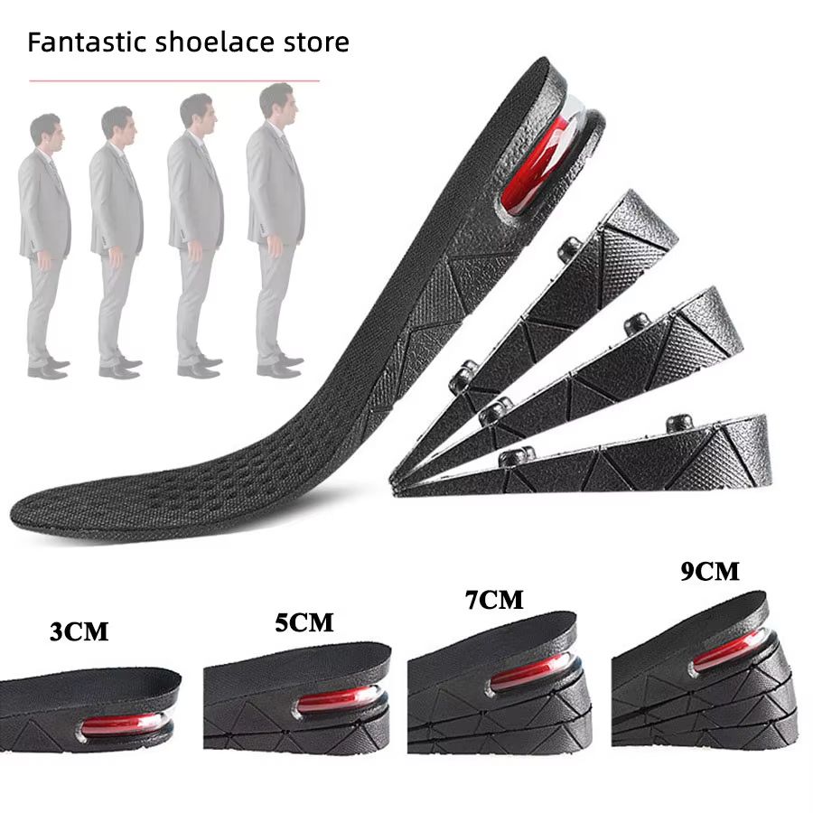 Height Increase Insoles – Invisible Heightening Inserts with Air Cushion for Comfortable Shoe Lift