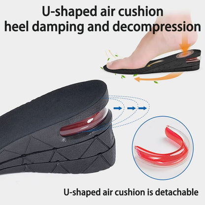 Height Increase Insoles  Invisible Heightening Inserts With Air Cushion For Comfortable Shoe Lift 2