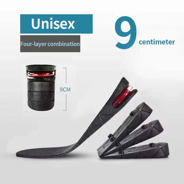 Height Increase Insoles  Invisible Heightening Inserts With Air Cushion For Comfortable Shoe Lift 9