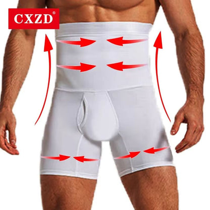 Men's Slimming Body Shaper Waist Trainer – High-Waist Compression Underwear for Abdomen and Belly Control