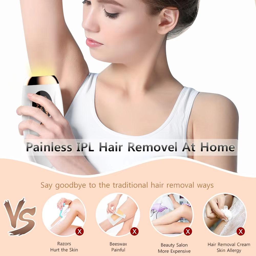 Permanent Laser Epilator With 999999 Flashes  Professional Painless Laser Hair Removal Machine For  1
